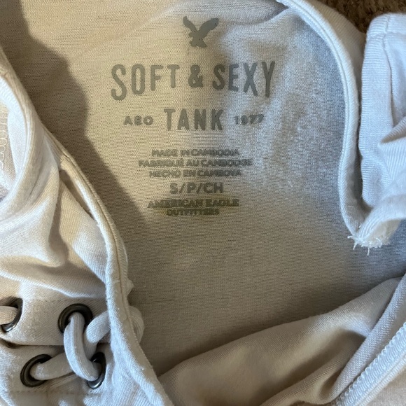 American Eagle soft & sexy tank top. Tie dye. Loose fitting. Women’s size S. GUC - Picture 3 of 3